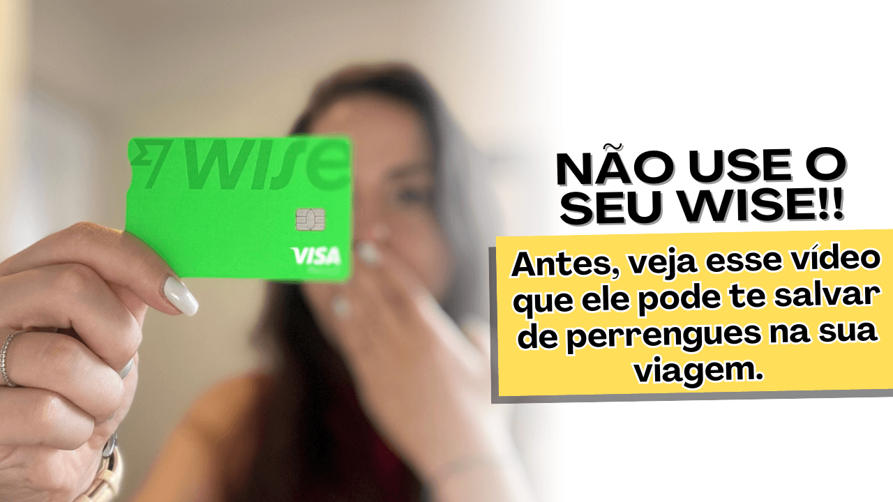 Cartão da Wise e titulo do blog